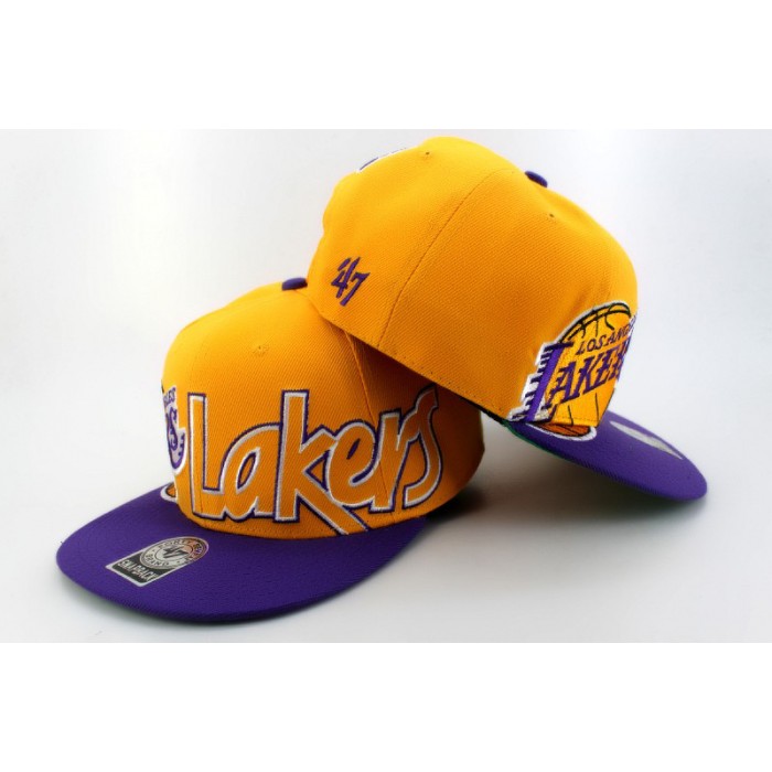 Los Angeles Lakers 47Brand Hat id02 Snapback