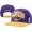 NBA Los Angeles Lakers M&N Strapback Hat NU15 Snapback