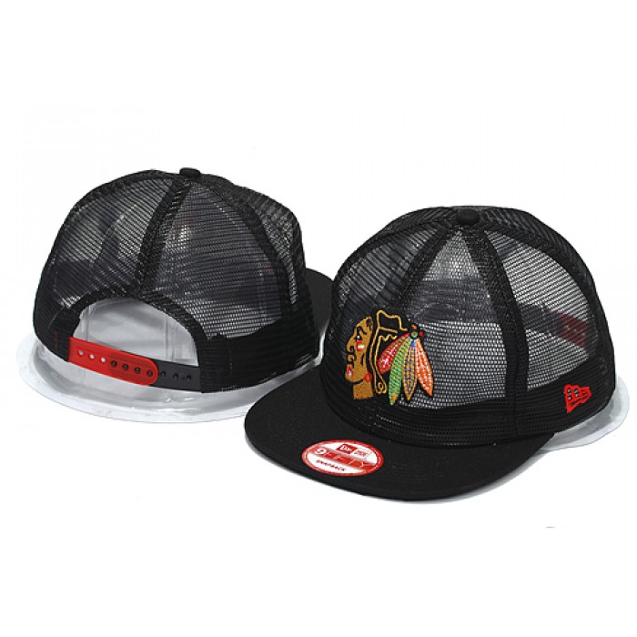 NHL Chicago Blackhawks NE Trucker Hat #01 Snapback